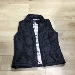 Ashley By 26 International Black Quilted Vest